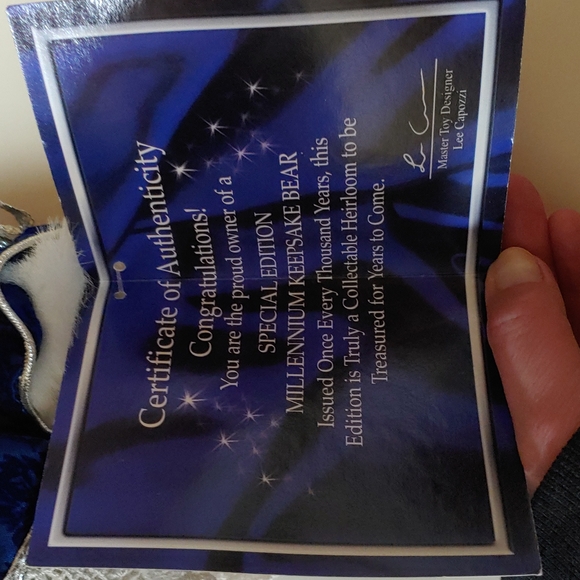 Keepsake 🆕 Vintage Special Limited Edition Millennium Stuffed Animal Toy - Picture 11 of 13